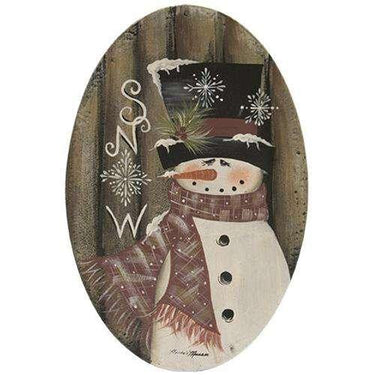 Let it Snow Plate, 2 Asstd. - The Fox Decor